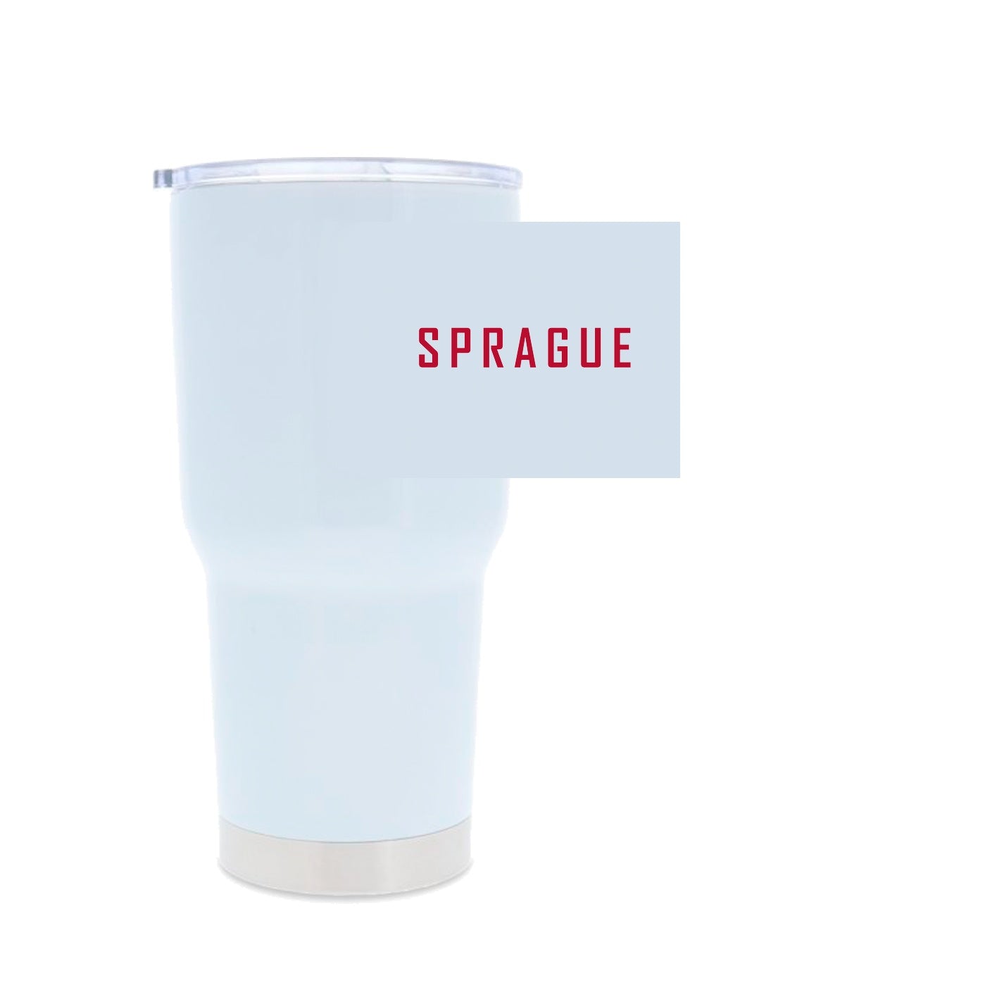 White 30oz Stainless Steel Tumbler