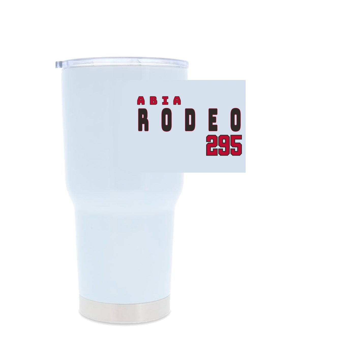 White 30oz Stainless Steel Tumbler