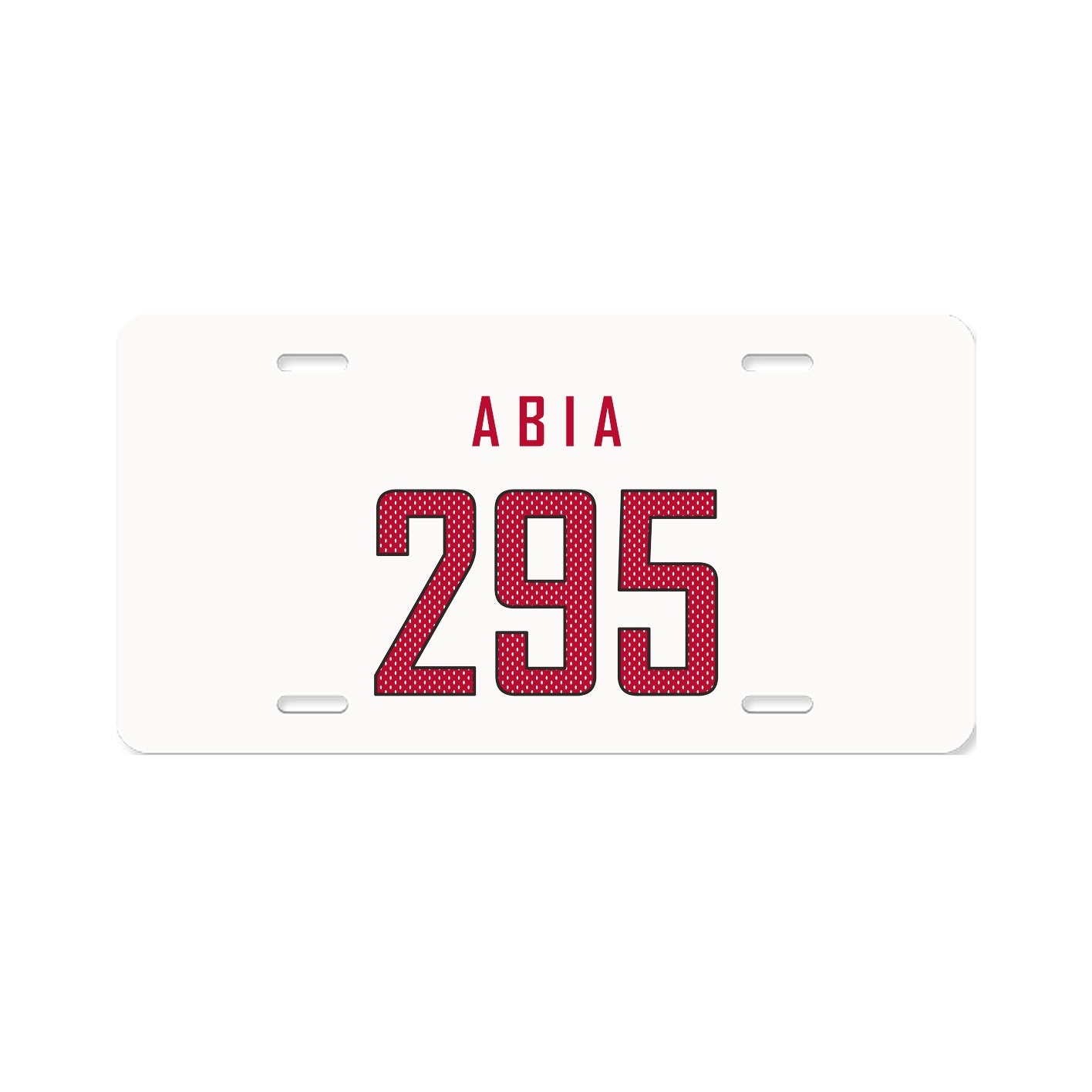 Primary Aluminum License Plate