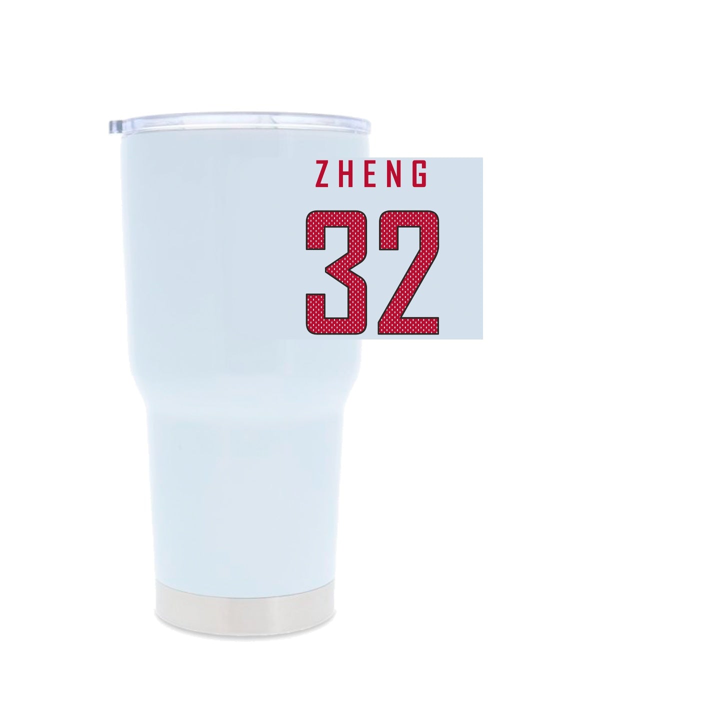 White 30oz Stainless Steel Tumbler