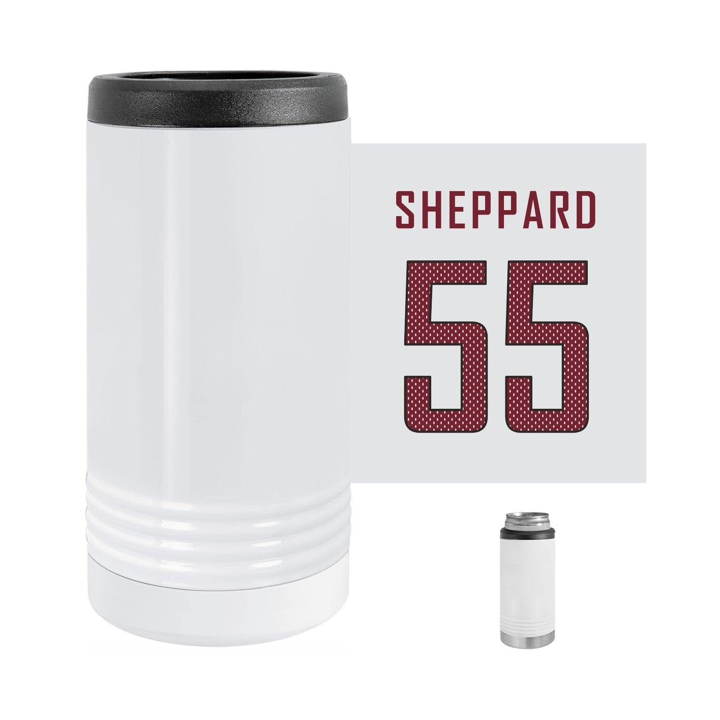 White Polar Camel Slim Beverage Holder