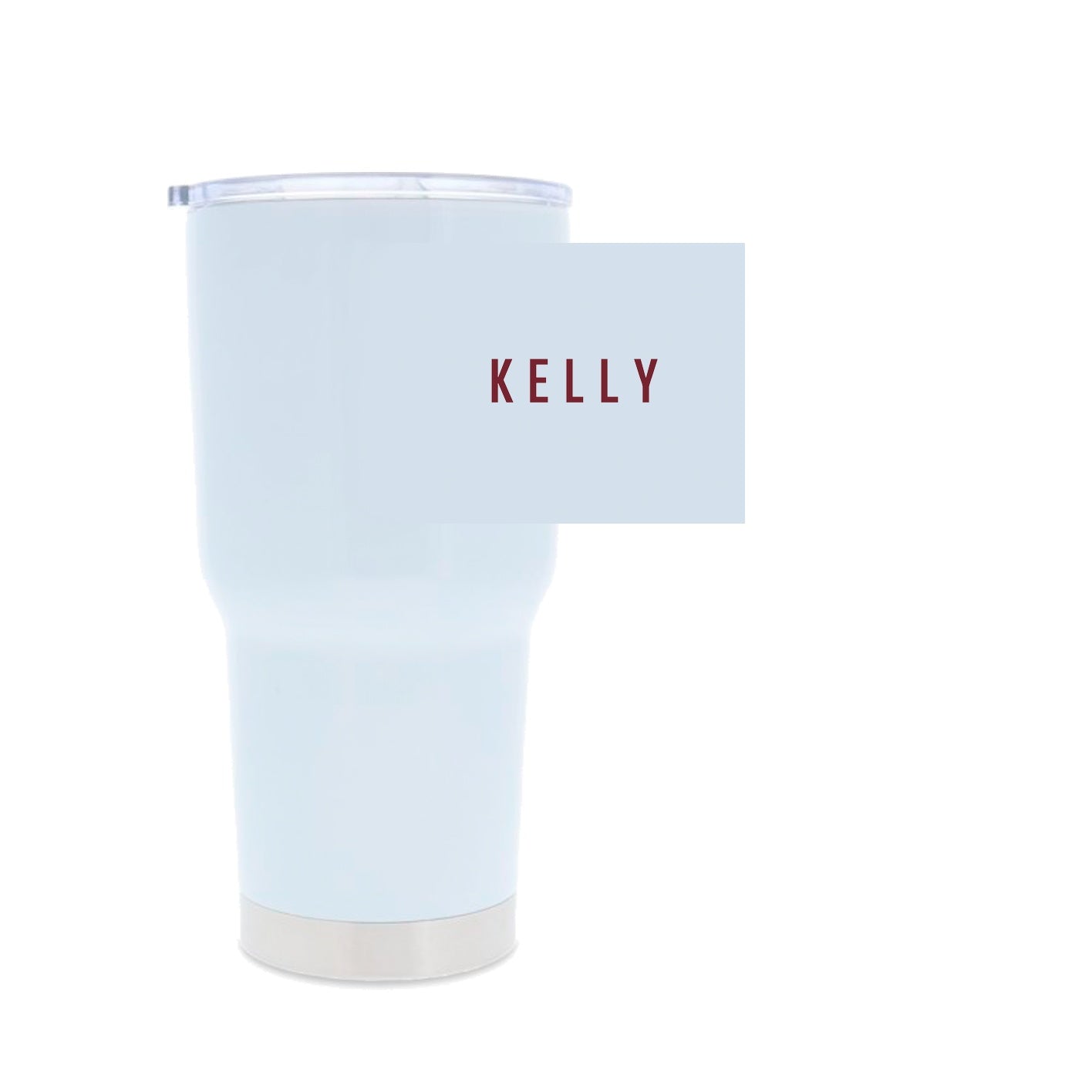 White 30oz Stainless Steel Tumbler